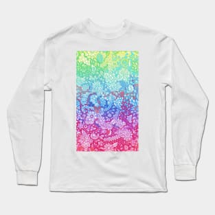 Fantasy Garden Rainbow Doodle Long Sleeve T-Shirt